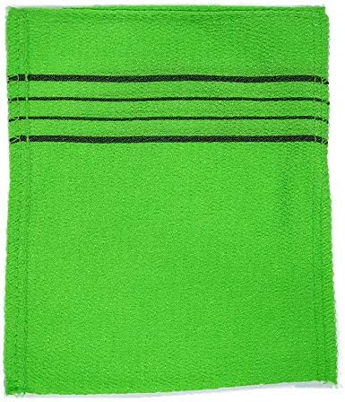 Korean Exfoliating Bath Washcloth (Green) - 5pcs