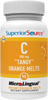 Superior Source Vitamin C 500 mg Tangy Orange Melts, 90 Sublingual Tablets