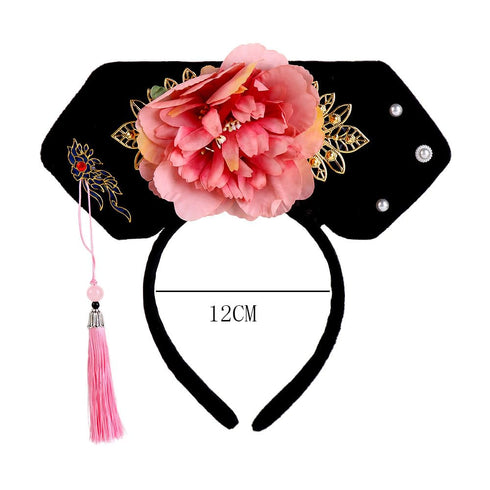 Women Headband Chinese Qing Dynasty Hair Hoop, Traditional Hanfu Hairband, Classical Royal Court Headwear