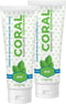 Coral White Nano Silver Mint Toothpaste (2 Pack) - Natural Fluoride Free Teeth Whitening, Coral Calcium Nano Silver