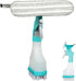 Meluvora 4 1 Countertop in Window Cleaning Kit, Professional Window Vacuum Squeegee with Spray Bottle, Cleaner Brush