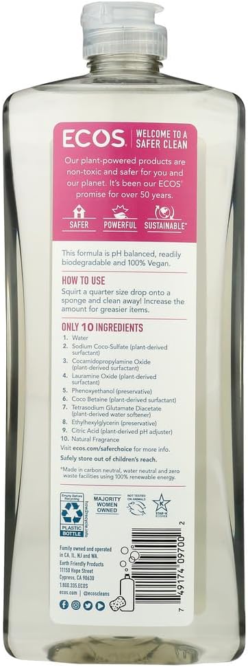 Earth Friendly Ultra Liquid Dishmate, Natural Almond, 25 fl oz, Pack of 2