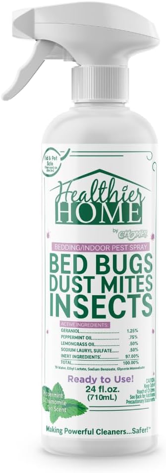 CHOMP! Insect and Pest Control Spray, 24 Ounces, Plant-Based Formula for Indoor & Outdoor Use