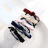 LOVEF 6 Pcs Simple Korean Elastic Double Knotted Bows Hair Band, Rubber Band for Girls Hair Accessories