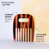 ZEUS Afro Hair Pick for Men & Women, Wide-Tooth Detangling Comb for Curly Hair, Beards, Natural Styles