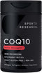 Sports Research Vegan CoQ10 200mg - 90 Count Softgels, Vegan Certified, Non-GMO Verified, Gluten-Free