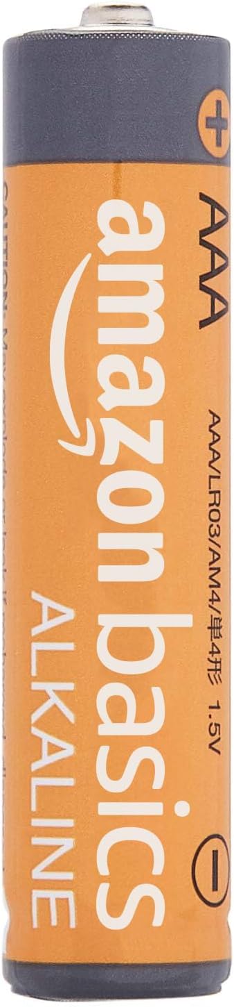 Amazon Basics AAA Alkaline Batteries, High-Performance (Triple A), 10-Year Shelf Life, 12 count