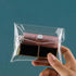 Transparent Mini PVC Makeup Bag, Small Clear Cosmetic Organizer Pouch with Snap Closure for Travel