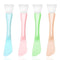 Silicone Facial Mask Applicator, 4 Pcs Reusable Double-End Brush for Clay, Cream, and Gel Masks