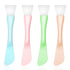 Silicone Facial Mask Applicator, 4 Pcs Reusable Double-End Brush for Clay, Cream, and Gel Masks