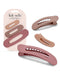 Kitsch 3pc Flat Hair Clips for Women, Terracotta Recycled Lay Flat Claw Clips for Thick Hair