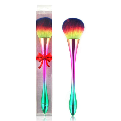 Large Powder Mineral Brush, Foundation Makeup Brush, Blush Brush for Daily Makeup, Kabuki Makeup Brushes (Colorful)