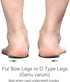 Knock-Knees Bow Legs O/X Type Medial & Lateral Heel Wedge Insoles for Knee Pain, 1 Pair