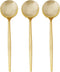 SILVER SPOONS Elegant Disposable Gold Silverware Set, 20 Spoons, Gold Flatware Set for Celebrations & Events