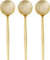 SILVER SPOONS Elegant Disposable Gold Silverware Set, 20 Spoons, Gold Flatware Set for Celebrations & Events