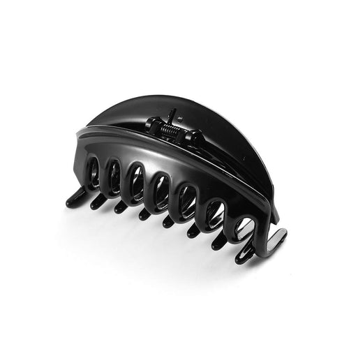 Premium Chic Styling Hair Claw Clip, Strong Holding Power Hair Grip for Thick Hair - Black & Gray