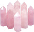 Rockcloud Pack of 3 Healing Crystal Wands, 6 Faceted Prism Bar Reiki Chakra Stones for Meditation