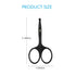 LIVINGO 3.75" Premium Nose Hair Scissors, Curved Safety Blades with Rounded Tip for Facial Hair Trimming