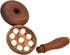 Portable Massager for Deep Tissue Muscle Relief Detachable Wooden Roller with Balls