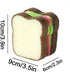 1Pc Multifunction Scrub Sponges, Toast Shape Dish-Washing, Cute Sandwich Sponge for Household Kitchen