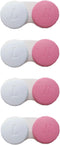 Smanzu 4 Pack Contact lens case Bulk Contact Lens Soak Storage Box Holder