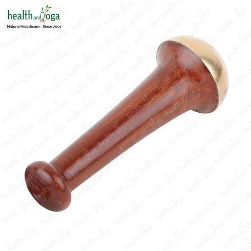 HealthAndYoga BronzEase Kansa Foot Massager - Kansa Wand Ayurveda Benefits of Bronze - Massage Wand to Restore Luster