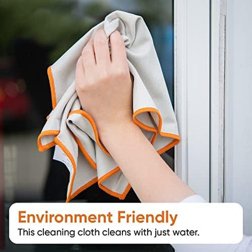 Superio Microfiber Glass, Mirror, Window Cleaning Cloth for Car Windshield, Lenses, TV Screen, Electronics, 14x16 Large