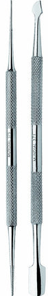 Mundial 2-Piece Manicure Pedicure Stick Set, Cuticle Pusher Nail Care Tools for Perfect Cuticles