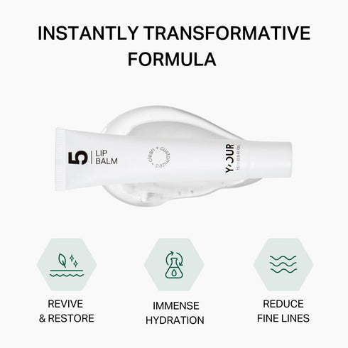 Y’OUR Intensive Lip Balm | 15ml (0.5 oz) Light-Weight & Comforting with Natural Shea Butter & Rosehip Oil for Dry Lips