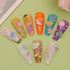 Pack of 250pcs Cute 3D Nail Charms for Acrylic Nails, Flower Bee Pineapple Bear Charms for Nail Art Decorations