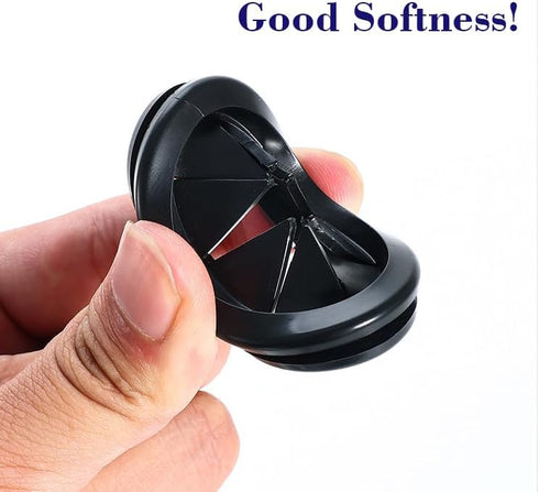 6 Pcs Black Trash Bag Holder, Reusable Trash Liner Cinch for Securing Liners, Ideal for Outdoors and Home Use