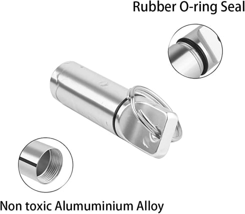 4 Packs Aluminum Pill Box Case and Earplugs Storage (Red, Black, Silver, Blue)
