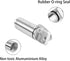 4 Packs Aluminum Pill Box Case and Earplugs Storage (Red, Black, Silver, Blue)