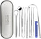 KOHEEL Dental Tools Set, 8 Count with Metal Case, Oral Care Hygiene Kit, Remove Plaque, Tartar Scraper