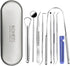 KOHEEL Dental Tools Set, 8 Count with Metal Case, Oral Care Hygiene Kit, Remove Plaque, Tartar Scraper