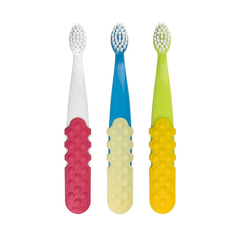 RADIUS Totz Plus Brush Kids Toothbrush, Silky Soft, BPA Free, ADA Accepted, Designed for Delicate Teeth & Gums, Pack of