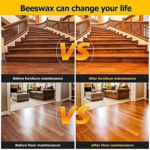 CARGEN 3 PCS Wood Seasoning Beeswax, Natural Traditional Wood Wax for Furniture Care