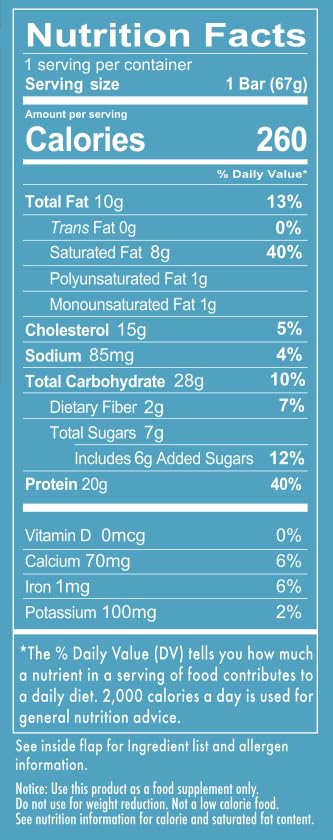 REDCON1 MRE Protein Bar, Cookies N' Cream, 20g Whole Food Protein, Low Sugar Meal Replacement Bar (12 Bars)