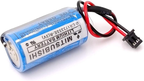 KUAN MAI (2Pcs) CR17335SE-R Q6BAT 3V 1800mAh Q25PRHCPU Q170HBATC Battery for FANUC System with Plug