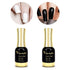 VENALISA 2Pcs Black White Gel Nail Polish Kit, Soak Off UV LED Nail Art Starter Manicure Salon DIY at Home