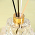 VANTOBEST 2PCS 50ml/1.7oz Set Glass Diffuser Bottle with Gold Cap, Prismatic Design, Essential Oil Container, Home