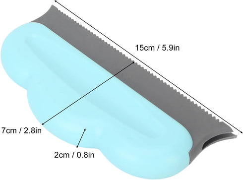 Silicone Cleaning Brush, Multifunctional Pet Hair Removal Brush for Clothes, Sheets, Carpets, Sofas (Blue)