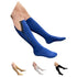HealthyNees Seniors Care 20-30 mmHg Compression Leg Calf Closed Toe Zipper Socks (Navy,