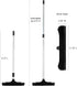 Extendable Salon Broom, ForPro Professional Collection Non-Scratch Rubber Bristles, Aluminum Handle Adjustable to