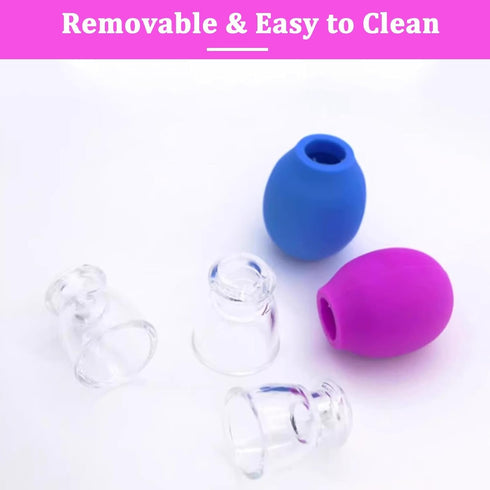 LQMBABY Set Face-8 Vacuum Cupping for Pcs Rubber Vacuum Face Suction Cup Facial Cupping Tools Kit for Skin Back Neck