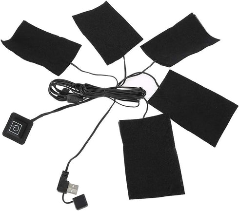 Electric Heating Pad, 5V Electric Cloth Heater, USB Washable Cushion Clothing Fever Tablets for Neck, Back, Abdomen