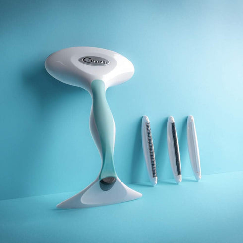 GLEENER Fabric Shaver & Lint Remover, Battery-Free 4-in-1 Depiller with 3 Fabric-Safe Edges - Turquoise