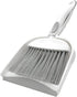 Mini Broom and Dustpan Set - Small Dustpan and Brush Set for Desk, Home, Tent, Gray 2pcs