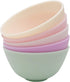 Hulless 3.3 Inch Silicone Facial Mask Mixing Bowl, Medium Multi-Colored 5 Pcs for Facial Mask & Skincare