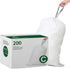 Code C (200 Count) Trash Bags - Custom Fit Drawstring, Compatible with simplehuman Code C, 1.2 Mil Heavy Duty Liners